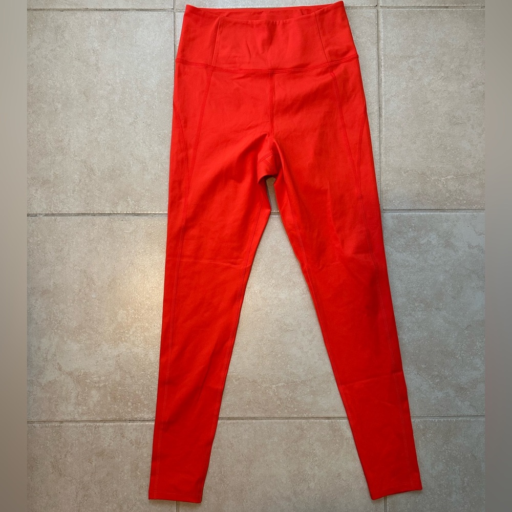 Girlfriend Collective Red Seamless Leggings